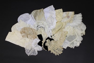 Lot 319 - A collection of women's caps, 1800-1920,...