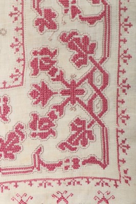 Lot 309 - An embroidered chalice veil, probably Swiss,...