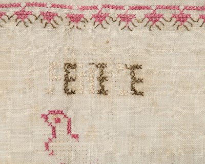 Lot 309 - An embroidered chalice veil, probably Swiss,...