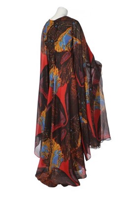 Lot 223 - A Jean Allen abstract printed synthetic...