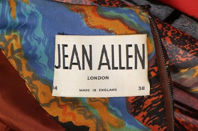 Lot 223 - A Jean Allen abstract printed synthetic...