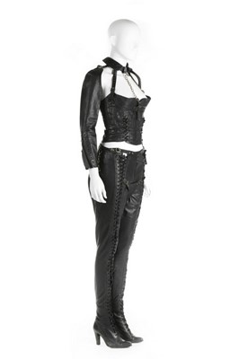 Lot 272 - An unusual black leather Dominatrix outfit,...