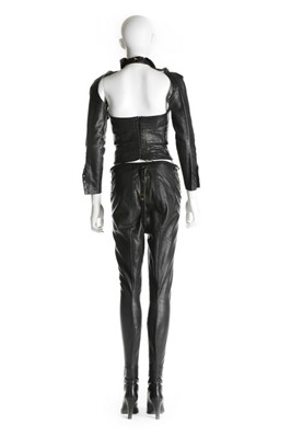 Lot 272 - An unusual black leather Dominatrix outfit,...