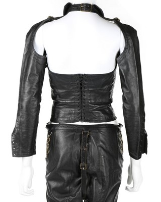 Lot 272 - An unusual black leather Dominatrix outfit,...