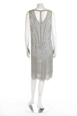 Lot 115 - An ice blue-chiffon couture flapper dress,...