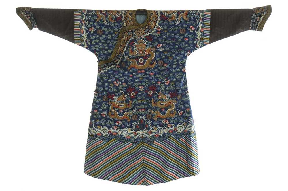 Lot 380 - A kesi dragon robe, jifu, Chinese, mid 19th