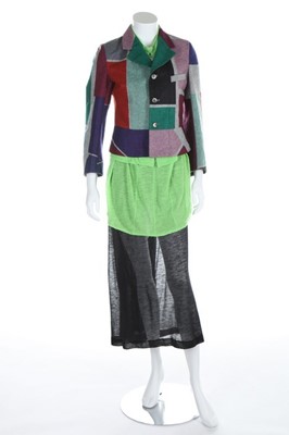 Lot 304 - A Comme des Garçons layered colour block...