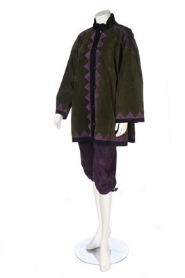 Lot 90 - An Yves Saint Laurent Rive Gauche purple and...