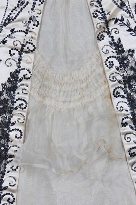 Lot 172 - A couture beaded ivory satin evening gown,...