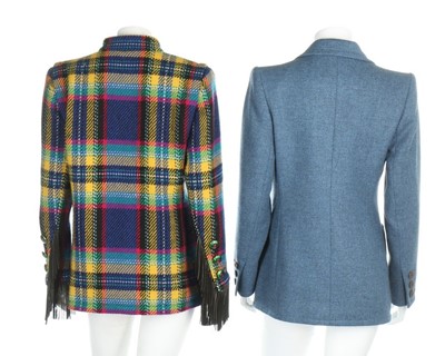 Lot 30 - Saint Laurent tweed and tartan day wear, Rive...
