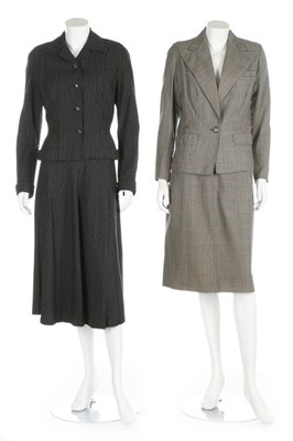 Lot 44 - Five women's suits and separates, 1940s-50s,...