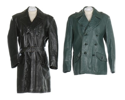 Lot 45 - Six men's leather coats and jackets,...