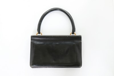 Lot 71 - An Hermès black box calf 'Ring' handbag, 1960s,...