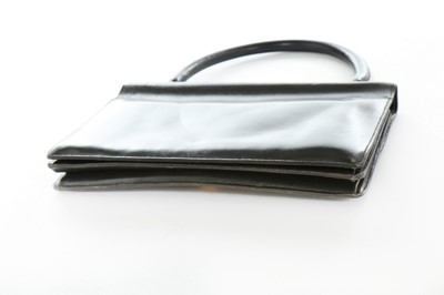 Lot 71 - An Hermès black box calf 'Ring' handbag, 1960s,...