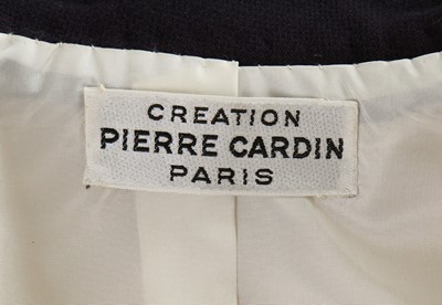 Lot 121 - A Pierrre Cardin navy and white wool suit,...