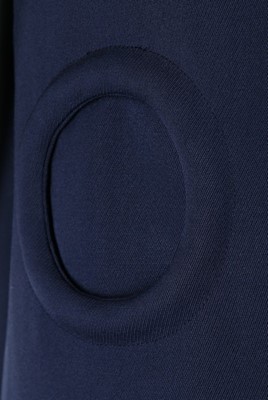 Lot 109 - A Pierre Cardin blue wool coat, circa 1967, un-...