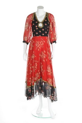 Lot 147 - A good Thea Porter 'gipsy' dress, 1969-71,...