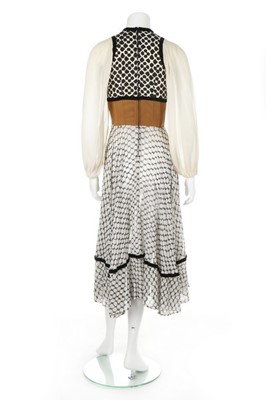 Lot 150 - A Thea Porter printed muslin 'gipsy' dress,...