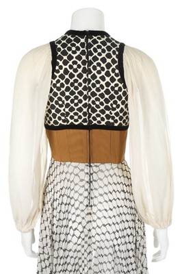 Lot 150 - A Thea Porter printed muslin 'gipsy' dress,...