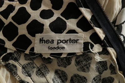 Lot 150 - A Thea Porter printed muslin 'gipsy' dress,...