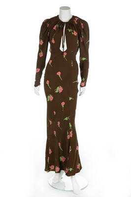 Lot 164 - An Ossie Clark printed crêpe dress, mid 1970s,...