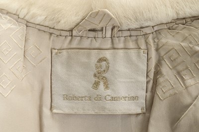 Lot 136 - A Roberta di Camerino silvery beige mink fur...