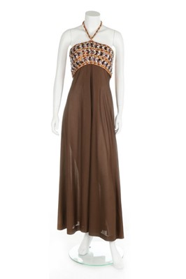 Lot 126 - An Emilio Pucci be-jewelled evening gown,...