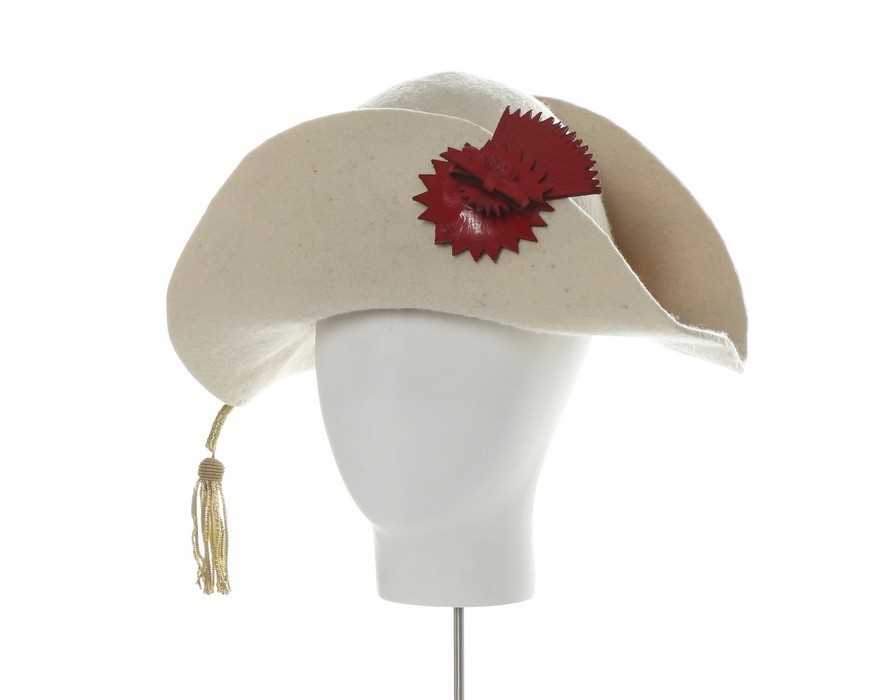 Lot 174 A rare Westwood/McLaren ivory felt hat,