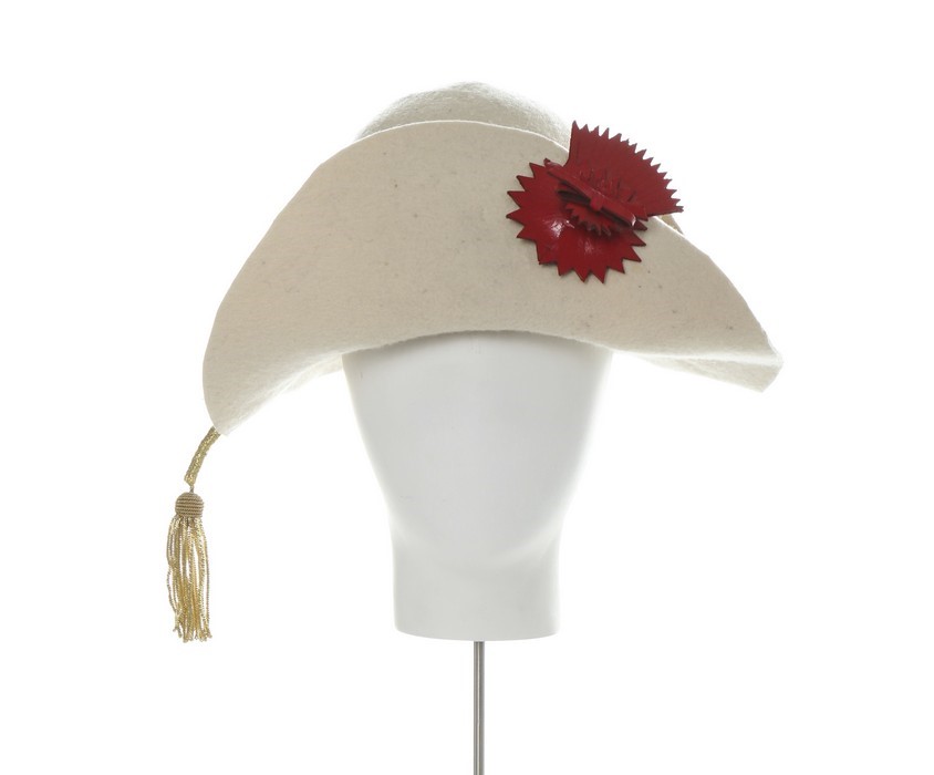 Lot 174 A rare Westwood/McLaren ivory felt hat,