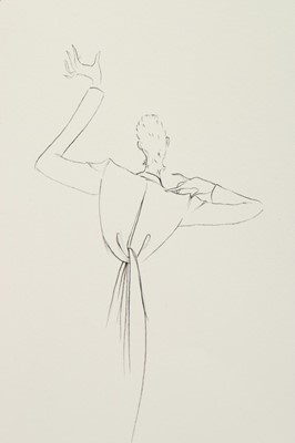 Lot 242 - Three Alexander McQueen fashion sketches for...