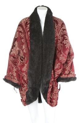Lot 177 - A Romeo Gigli for Callaghan cocoon coat, circa...