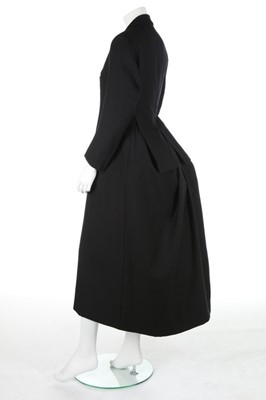 Lot 180 - A Yohji Yamamoto black wool bustle ensemble,...