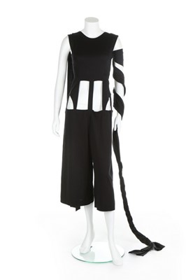 Lot 182 - A Yohji Yamamoto black cotton jersey suit,...
