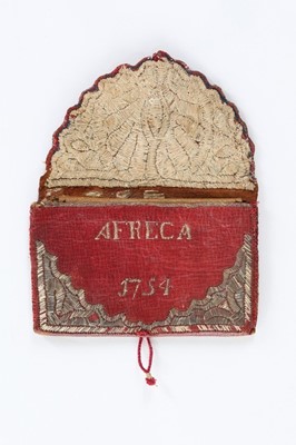 Lot 14 - A gentleman's embroidered morocco leather...