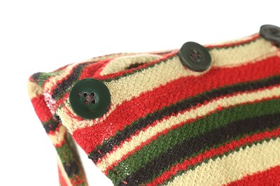 Lot 44 - A man's striped knitted swimsuit, 1910-20,...