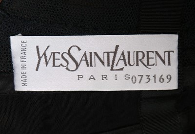 Lot 233 - An Yves Saint Laurent couture brown tulle...