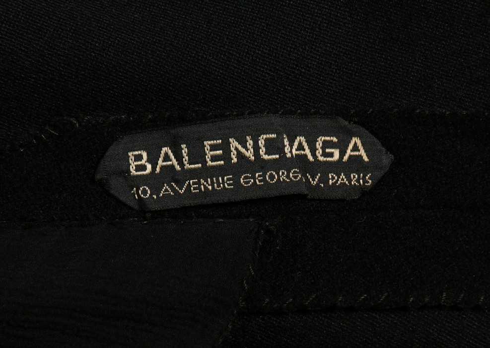 Lot 95 - A rare and early Balenciaga couture black