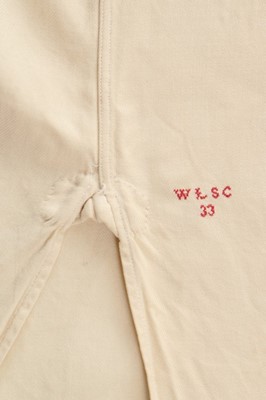 Lot 82 - Winston Churchill's cream silk night-shirt,...