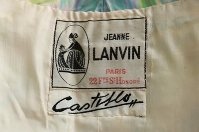 Lot 108 - A Lanvin Castillo couture silk dress and...