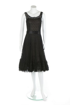 Lot 123 - A Marc Bohan for Christian Dior couture black...