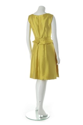 Lot 93 - A Christian Dior brilliant yellow gazar...