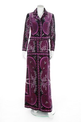 Lot 145 - An Emilio Pucci printed velvet evening...