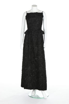 Lot 96 - A Nina Ricci couture black soutache lace...