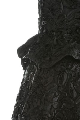Lot 96 - A Nina Ricci couture black soutache lace...