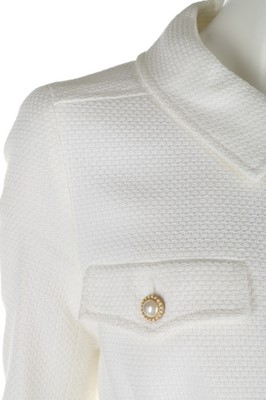 Lot 48 - A Chanel white jacket, 2002, labelled and size...