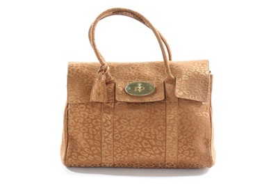 Lot 54 - A Mulberry leopard print Bayswater bag, of tan...