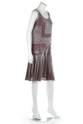 Lot 70 - A beaded flapper dress, circa 1928, 'Made in...