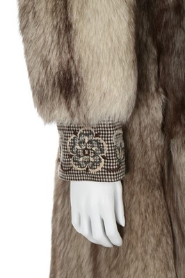Lot 75 - A Bill Gibb fox fur coat, Autumn-Winter 1977,...