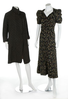 Lot 84 - A group of 1930s-40s daywear, including gold...