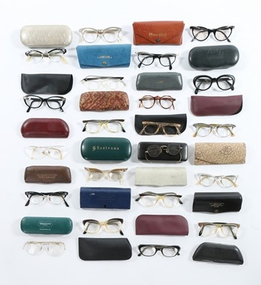 Lot 85 - A group of spectacles, mainly 1950s and 60s,...